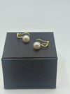 9ct Yellow Gold Cultured Pearl Clip On Earrings