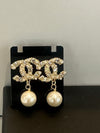 Chanel Re-Worked Gold Plated Pearl Drop Earrings