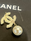 Chanel Re-Worked Gold Plated Pearl Drop Earrings