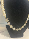 Chanel Re-Worked Pearl And Crystal Necklace Yellow Gold Plated