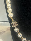 Chanel Re-Worked Pearl And Crystal Necklace Yellow Gold Plated