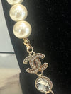 Chanel Re-Worked Pearl And Crystal Necklace Yellow Gold Plated