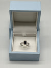 18ct White Gold Sapphire And Diamond Ring