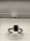 18ct White Gold Sapphire And Diamond Ring