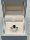 18ct White Gold Sapphire And Diamond Ring