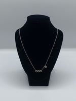 18ct White Gold Diamond and Emerald Anoushka Necklace