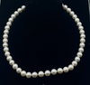 Cultured Pearl Necklace With A Silver Magnetic Clasp