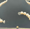 Cultured Pearl Necklace With A Silver Magnetic Clasp