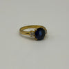 18ct Yellow Gold Sapphire And Diamond Ring