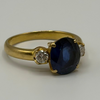 18ct Yellow Gold Sapphire And Diamond Ring
