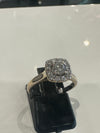 18K White Gold Diamond Cluster Ring