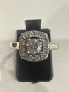 18K White Gold Diamond Cluster Ring