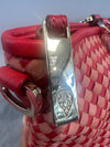 Helen Kaminski Woven Leather Tote – Pink &amp; Red Checkerboard