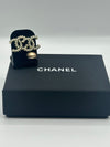 Chanel CC Pearl And Black Crystal Studs