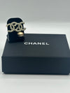 Chanel CC Pearl And Black Crystal Studs