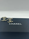 Chanel CC Pearl And Black Crystal Studs