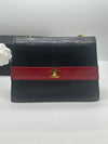 Vintage Chanel Trapizoid Bag Red And Navy Blue