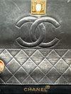 Vintage Chanel Trapizoid Bag Red And Navy Blue