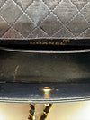 Vintage Chanel Trapizoid Bag Red And Navy Blue