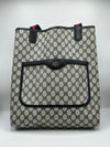 Gucci Monogram Blue Tote Sherry Line