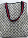 Gucci Monogram Blue Tote Sherry Line