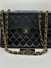 Chanel Navy Quilted Caviar Jumbo