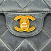 Chanel Navy Quilted Caviar Jumbo