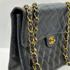 Chanel Navy Quilted Caviar Jumbo