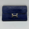 Hermes Alligator Purse, Blue