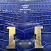 Hermes Alligator Purse, Blue