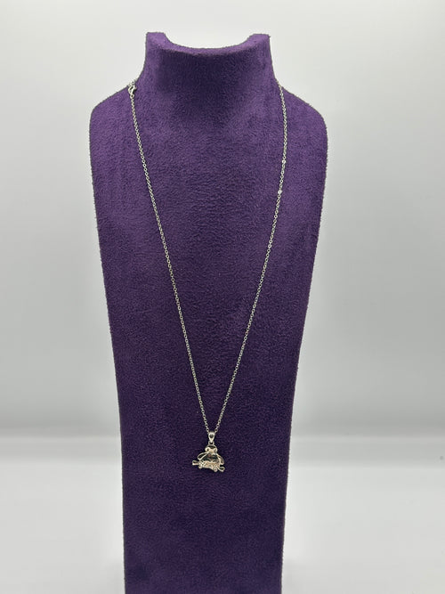 Silver Teddy Bear Pendant