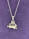 Silver Teddy Bear Pendant