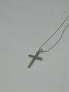 Sterling Silver snake chain cross pendant