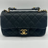 Chanel Globe -Trotter Flap Bag In Black Quilted Caviar