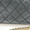 Chanel Globe -Trotter Flap Bag In Black Quilted Caviar