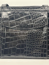 Vintage Black Croc-Embossed Mulberry Handbag