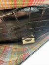 Vintage Black Croc-Embossed Mulberry Handbag
