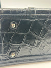Vintage Black Croc-Embossed Mulberry Handbag