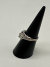 18ct White Gold Diamond Soliatre Ring Set With Diamond Shoulders