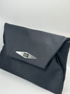 Lulu Guinness Black Satin Clutch Hadbag