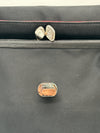 Lulu Guinness Black Satin Clutch Hadbag
