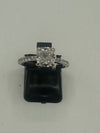 18ct White Gold Cushion Shape Diamond Ring GIA Certificated