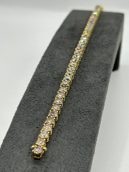 18ct Yellow Gold Diamond Line14.02ct Diamonds