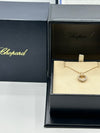 Chopard Diamond Heart Pendant 18ct Rose Gold