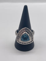 Silver And Topaz Ring