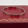 Cartier White Gold LOVE bracelet, size 19, full set, Cartier polished 2025