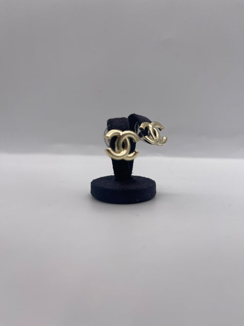 Chanel Interlocking CC Studs