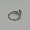 18ct White Gold Cushion Shape Diamond Ring GIA Certificated