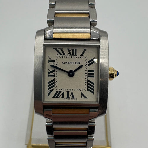 Cartier Tank Française ref.2384 Steel and Yellow Gold