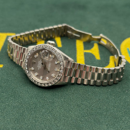 Rolex Lady Datejust 26mm White Gold Diamond Set ref.6913/9